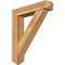 Ekena Millwork Traditional Arts and Crafts Rough Sawn Bracket w/ Offset Brace, Western Red Cedar, 8"W x 38"D x 44"H BKT0806X38X44TRA03RWR - alternate 1